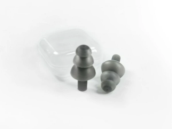 Silicone Earplugs + Transparent Storage Case
