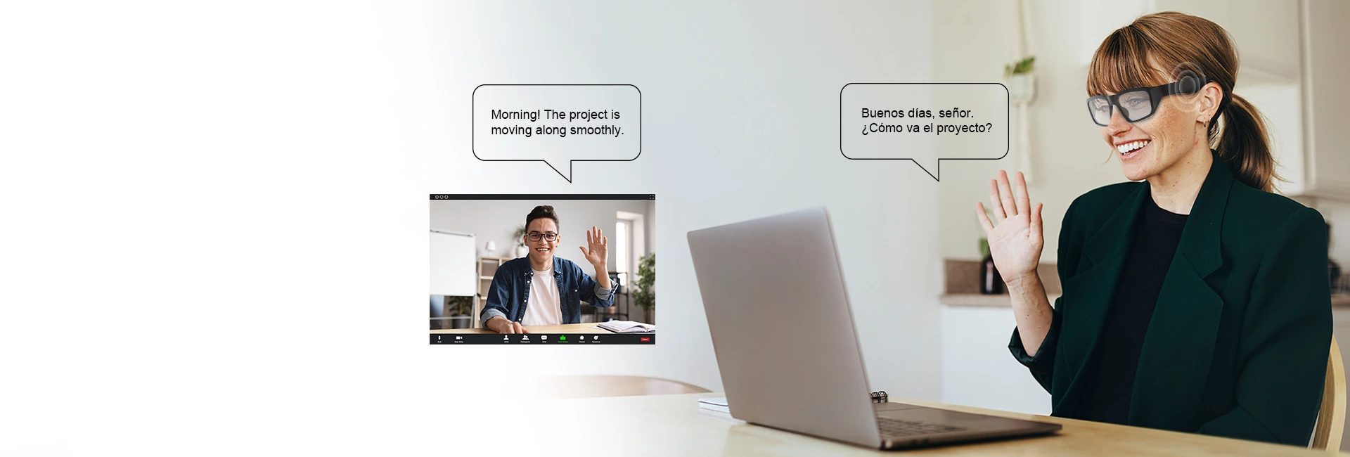 AI Translate Bluetooth Glasses